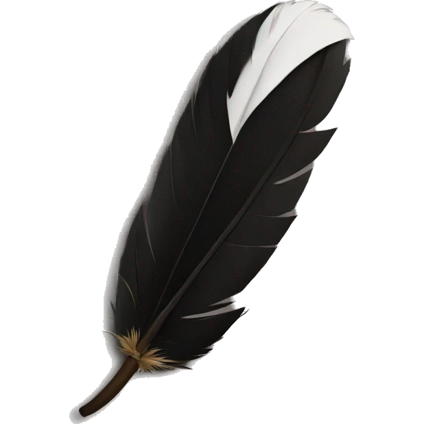 Black quill emoji