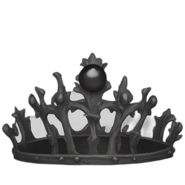 Gothic crown emoji
