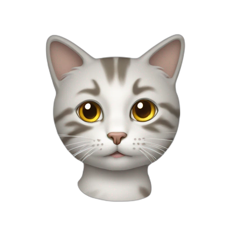 un chat qui dessine emoji