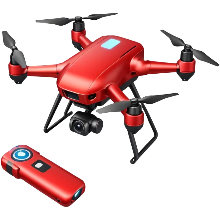 flying targeting drone acquires target and paints with laser emoji
