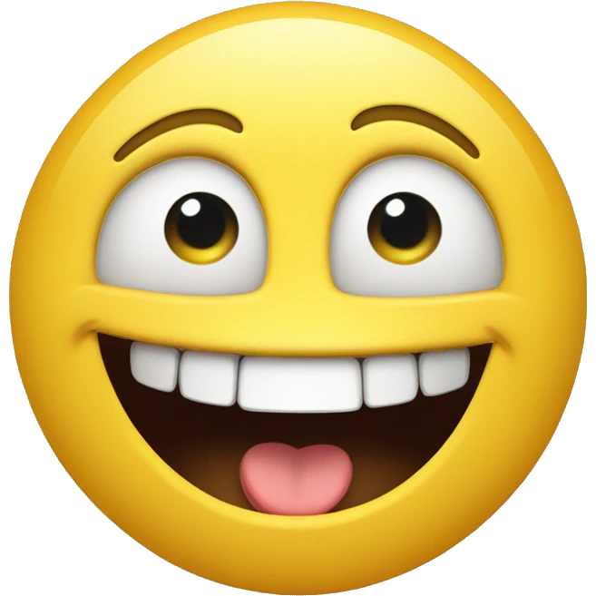 Grinning Face with Big Eyes
A yellow face with smiling eyes and a broad, open smile, showing upper teeth and tongue on some platforms. Often conveys general happiness and good-natured amusement. emoji