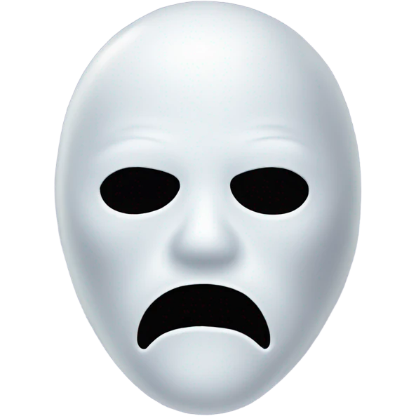 Ghost face mask  emoji