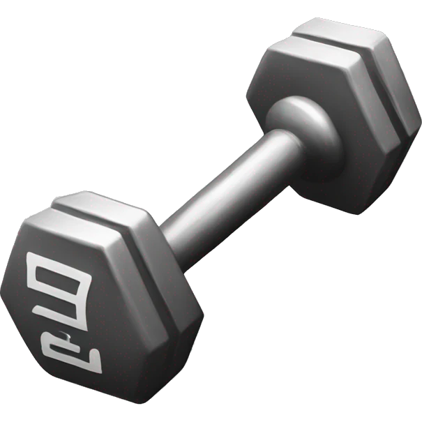 Lineal dumbbell emoji