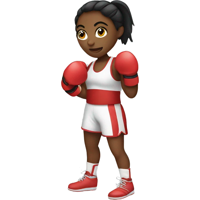 female boxing athlete
 emoji