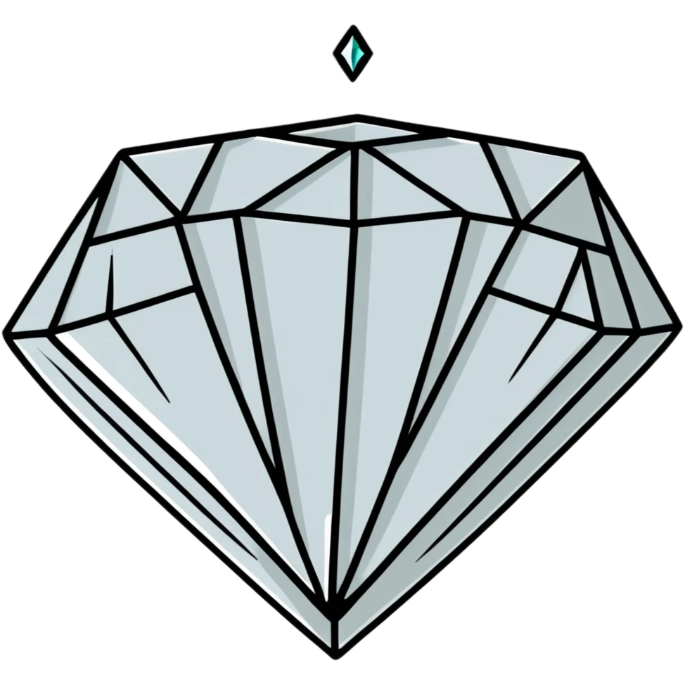 silver diamond emoji