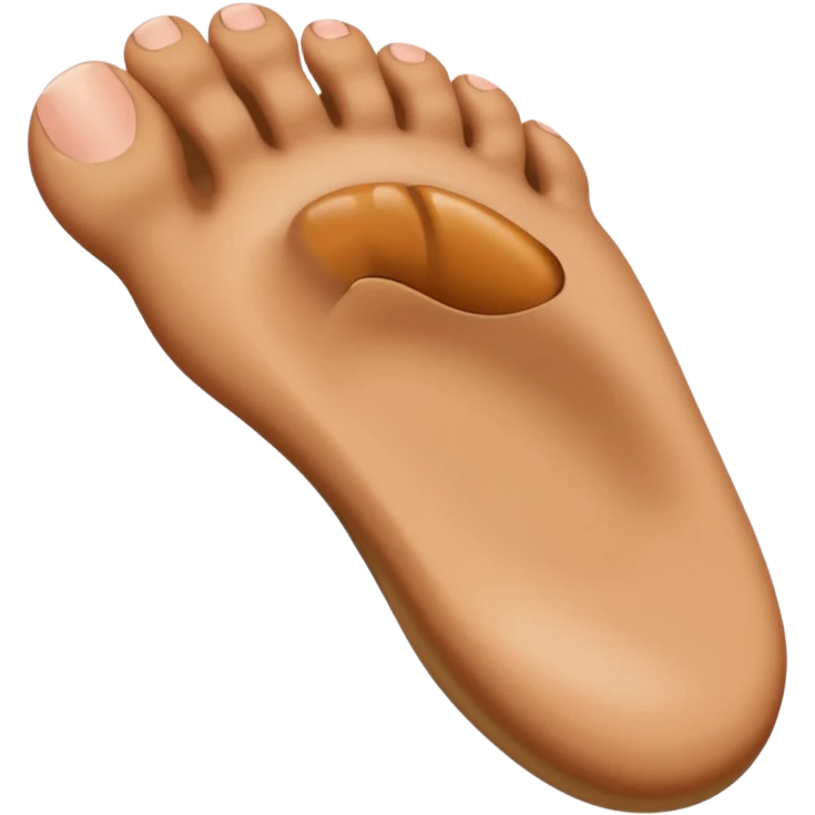 missing toe of a foot emoji