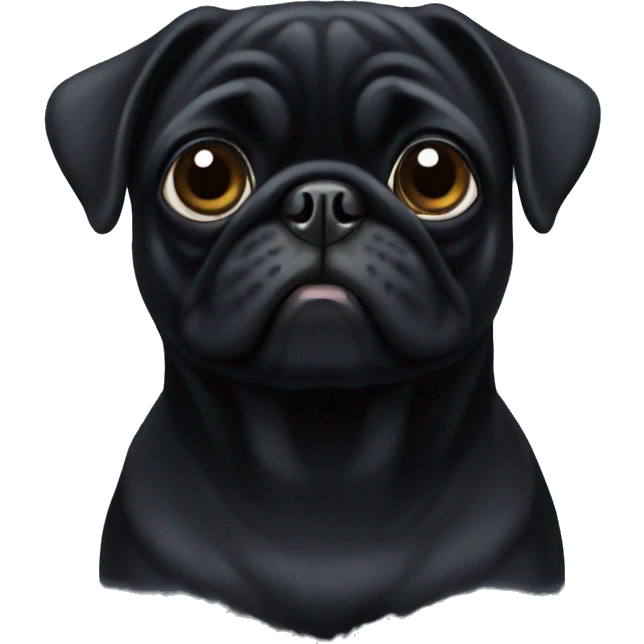 black pug emoji