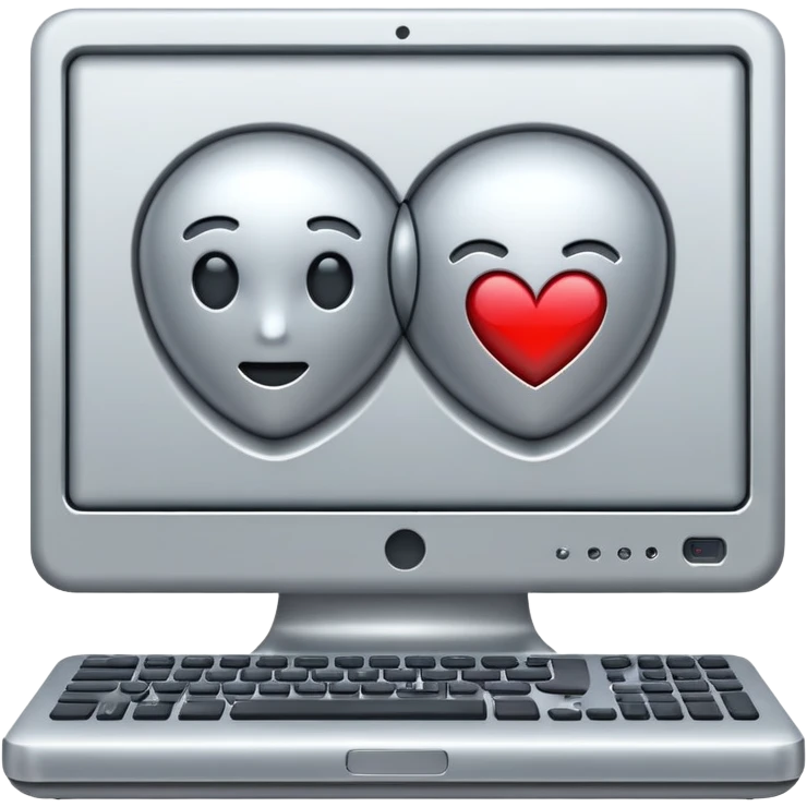 computer in love emoji
