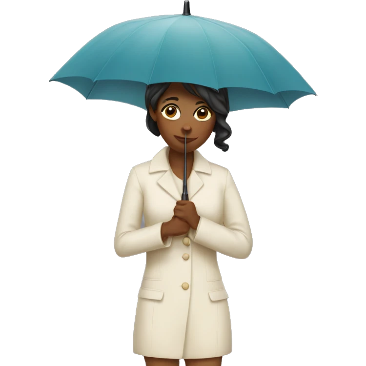 she with umbrella emoji