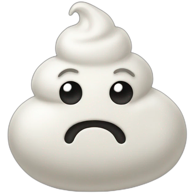 White poop emoji