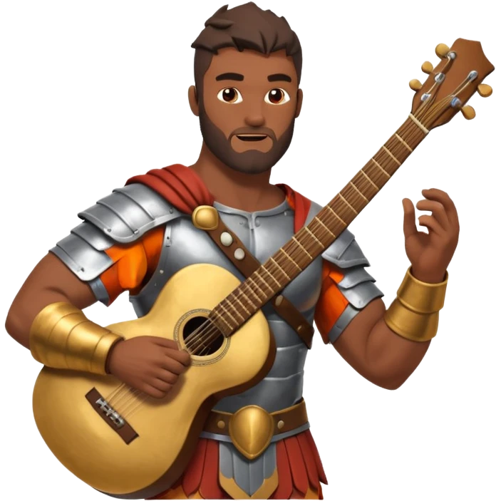 ancient gladiator play guitar emoji