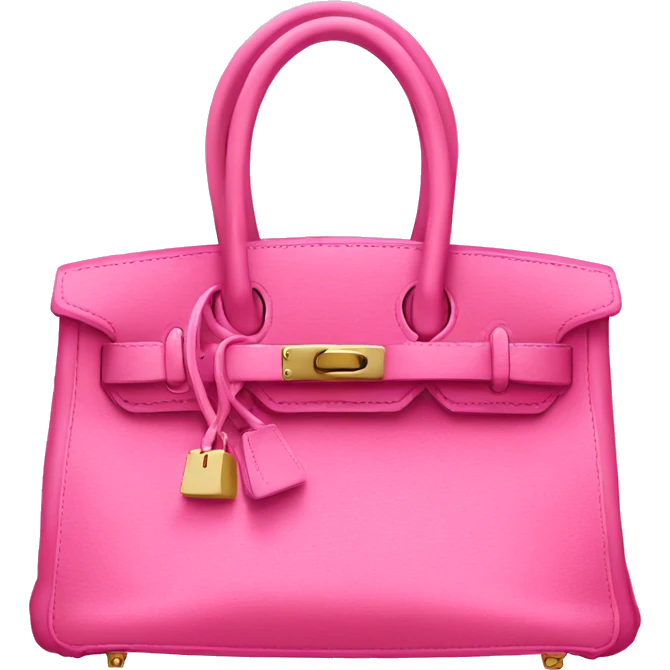 Pink Birkin bag emoji