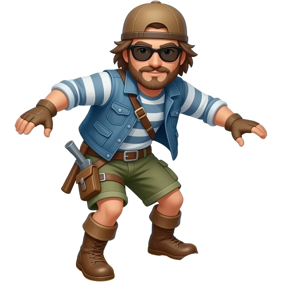 smuggler surfing in spring emoji