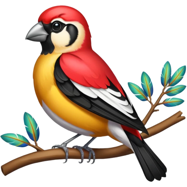 grosbeak bird emoji