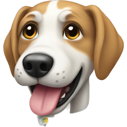 Un perro en un cohete emoji