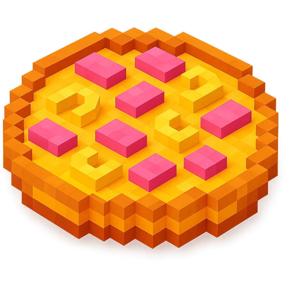 Hawaiian pizza with ham and pineapple emoji