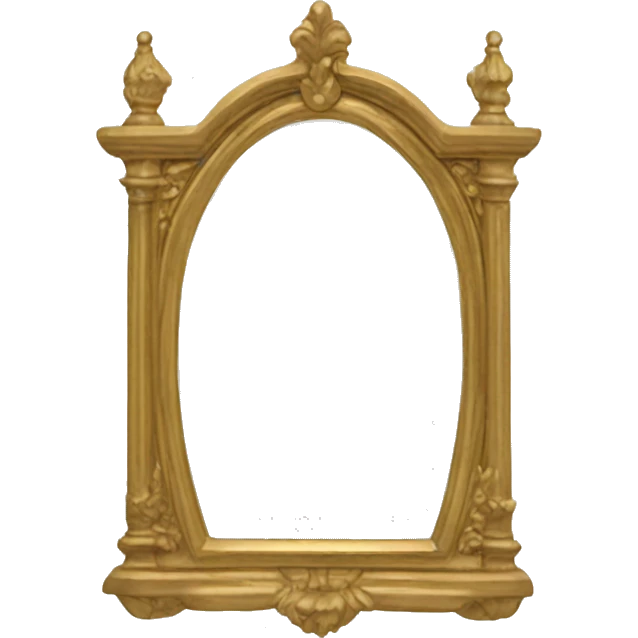 Antique gold arched mirror emoji