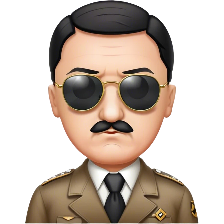 Hitler with sunglasses and a swastika  emoji