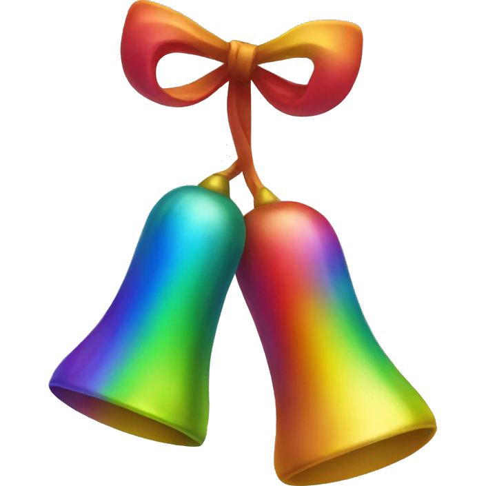 Rainbow bells emoji