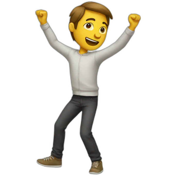 homme qui fait un dab emoji