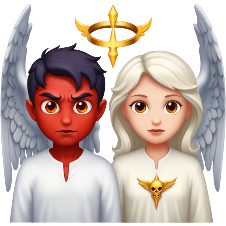 demon and angel emoji