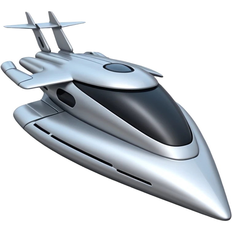 futuristic ship emoji