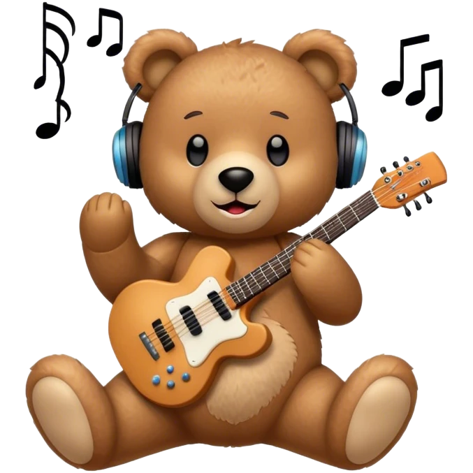  teddy rocking to music  emoji