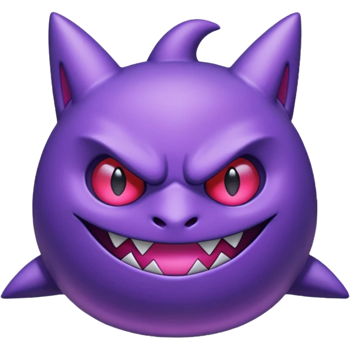 Pokemon legendary purple and pink mega gengar emoji