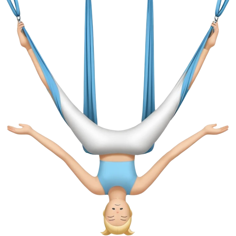 Aerial yoga emoji