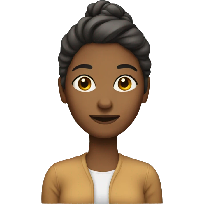 Woman with update emoji
