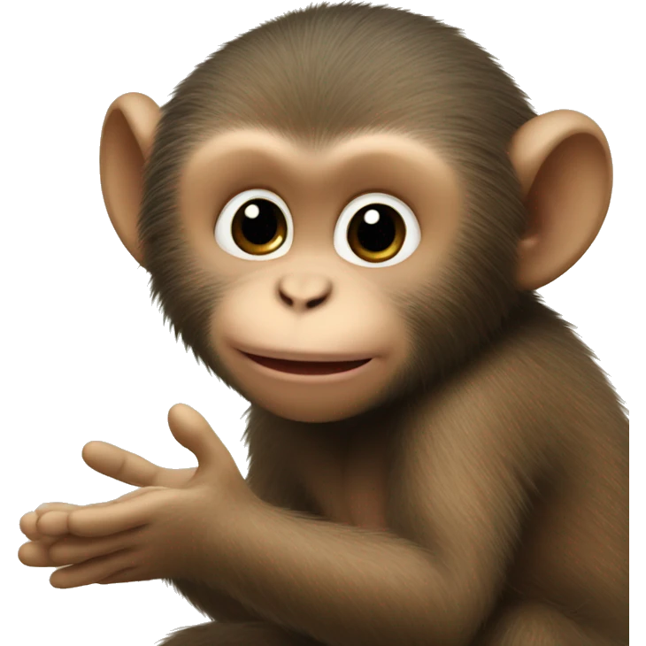 Baby monkey saying thank you  emoji