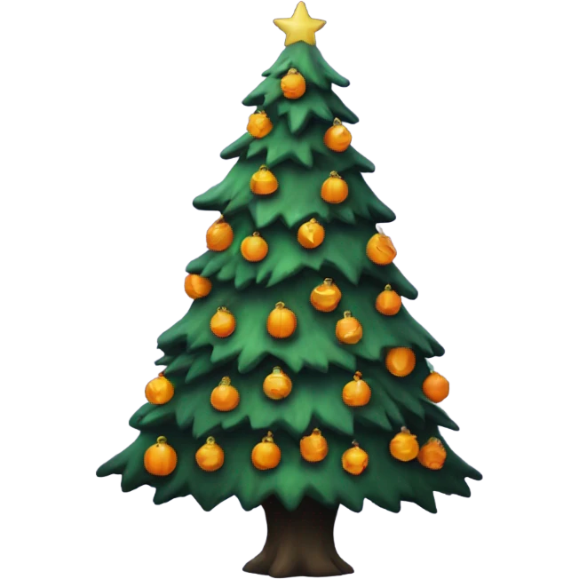 Spooky Christmas tree emoji