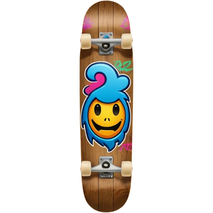 Skateboard deck emoji