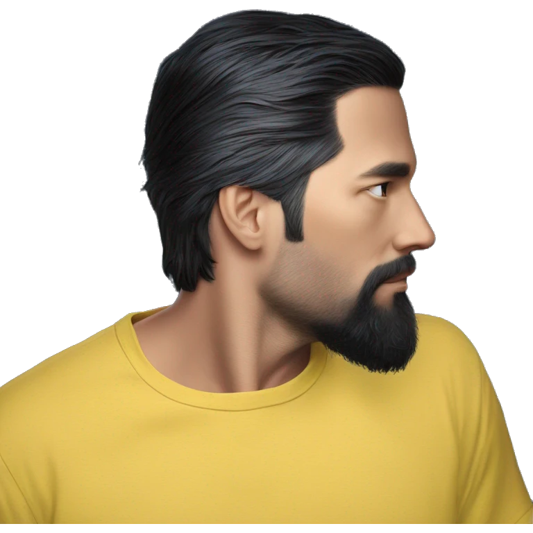 man in yellow shirt-profile emoji