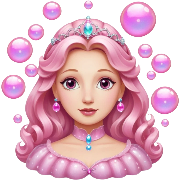 pink bubbles glinda emoji