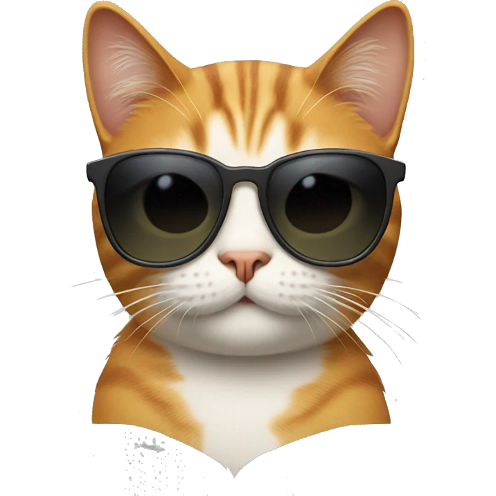 Cat with sunglasses emoji