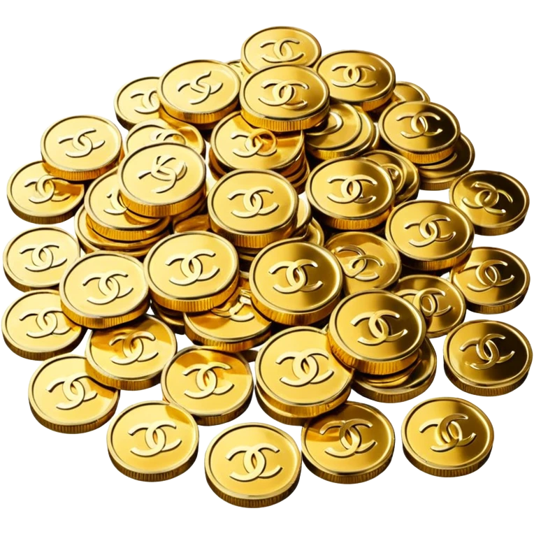chanel coins pile emoji