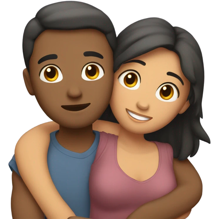 Bf and gf cuddles  emoji