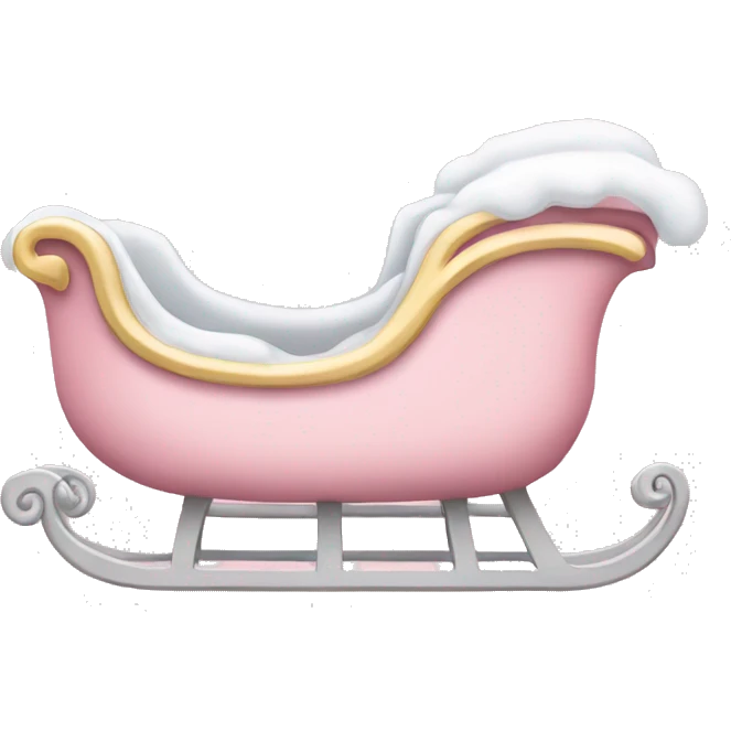 light pink sleigh emoji