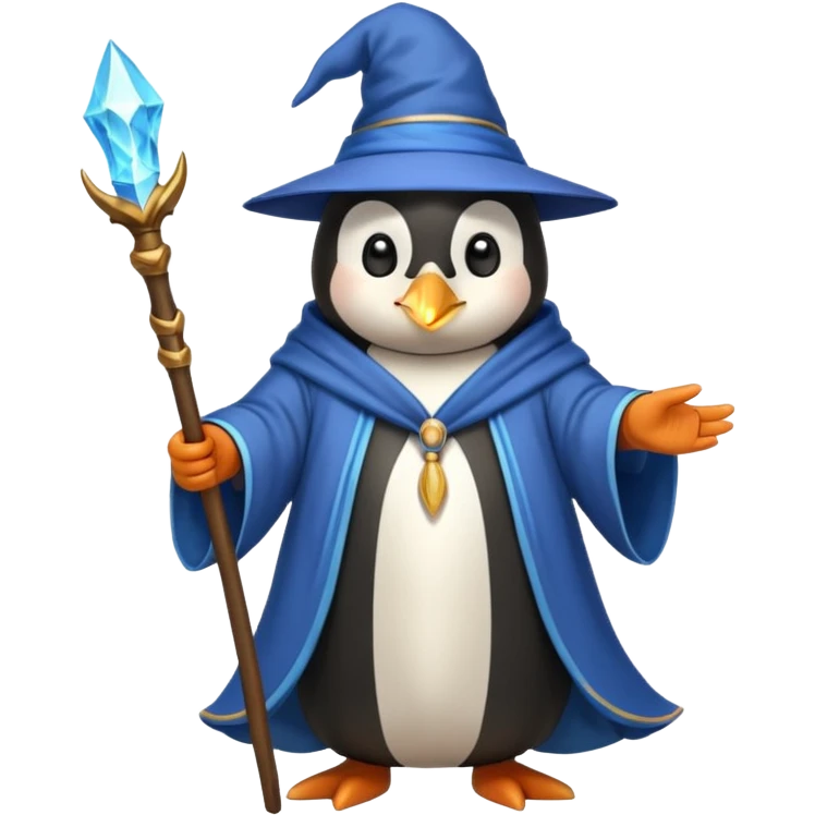 Penguin Wizard emoji