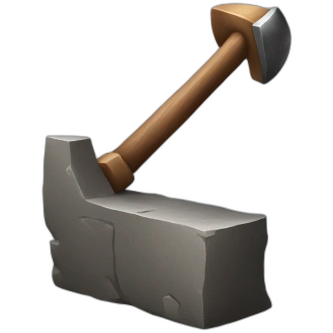 ancient forge and hammer emoji