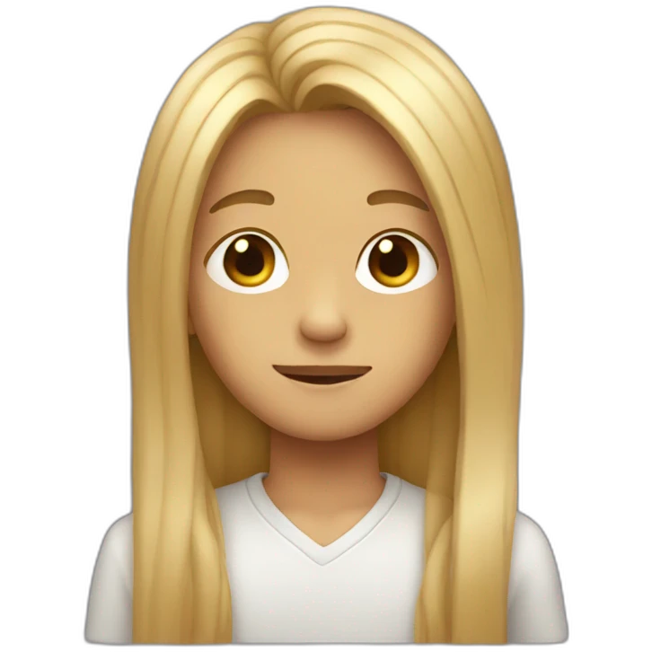 Boy with long hair emoji