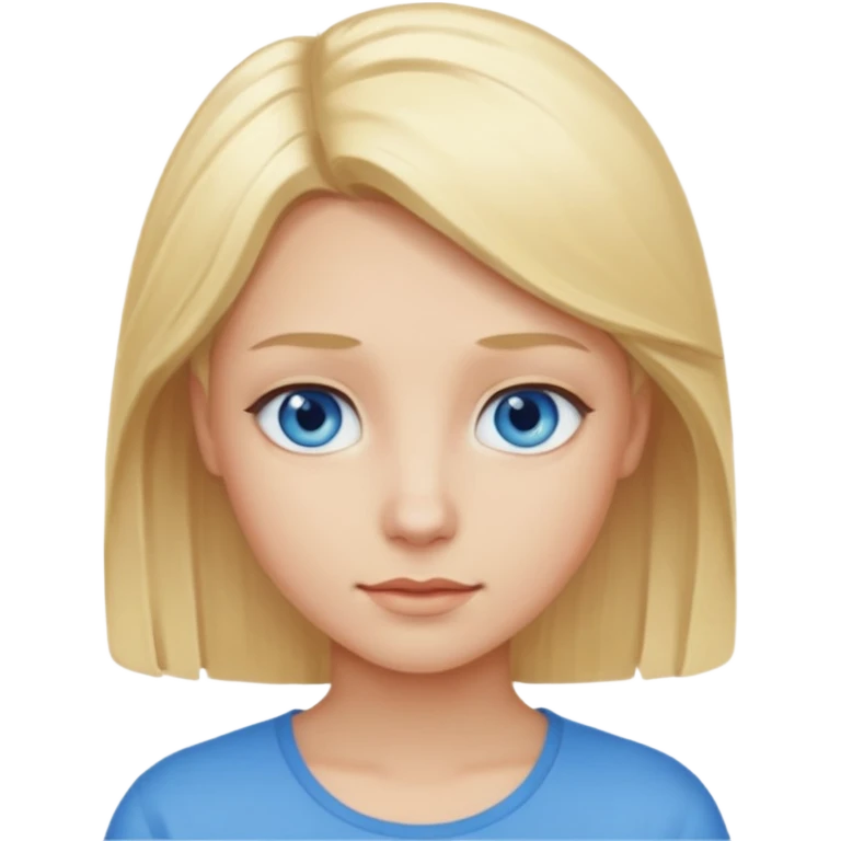 Blonde hair blue eyes emoji  emoji