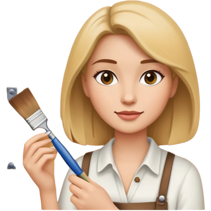 Women painting door  emoji