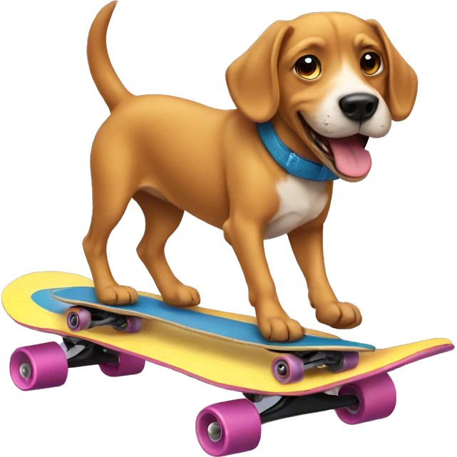 dog on a skateboard emoji
