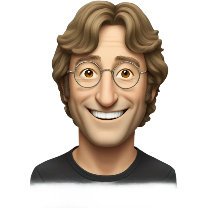 john lennon smiling emoji