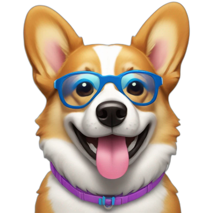 Corgi with swim shorts and a sumbrero emoji