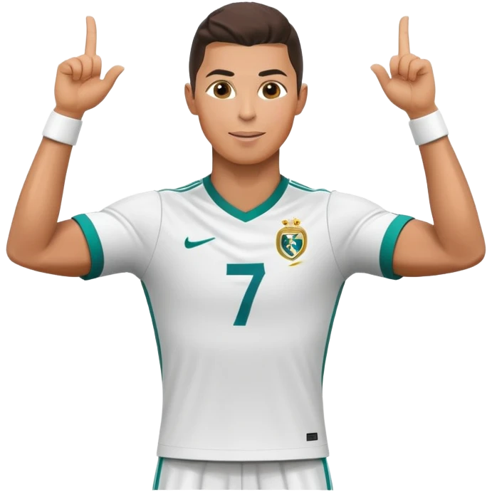 CR7 Cristiano Ronaldo doing his signature celebration pose emoji