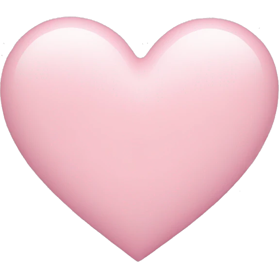 Pastel pink heart emoji