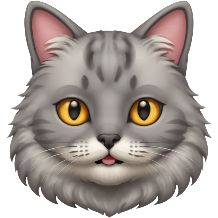 cat with black moustache emoji